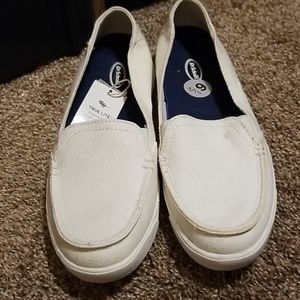 Dr scholls white slip on shoes